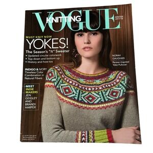 Vogue Knitting Magazine Winter 2017/ 2018 Yokes Sweater Season Knitting Patterns